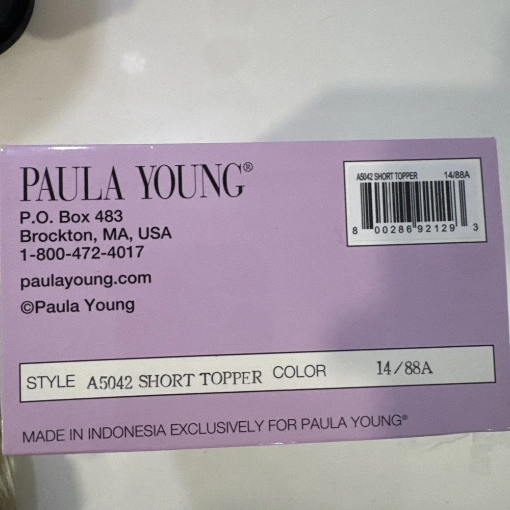 Paula Young Short Topper Wig A5042 Color 14/88A